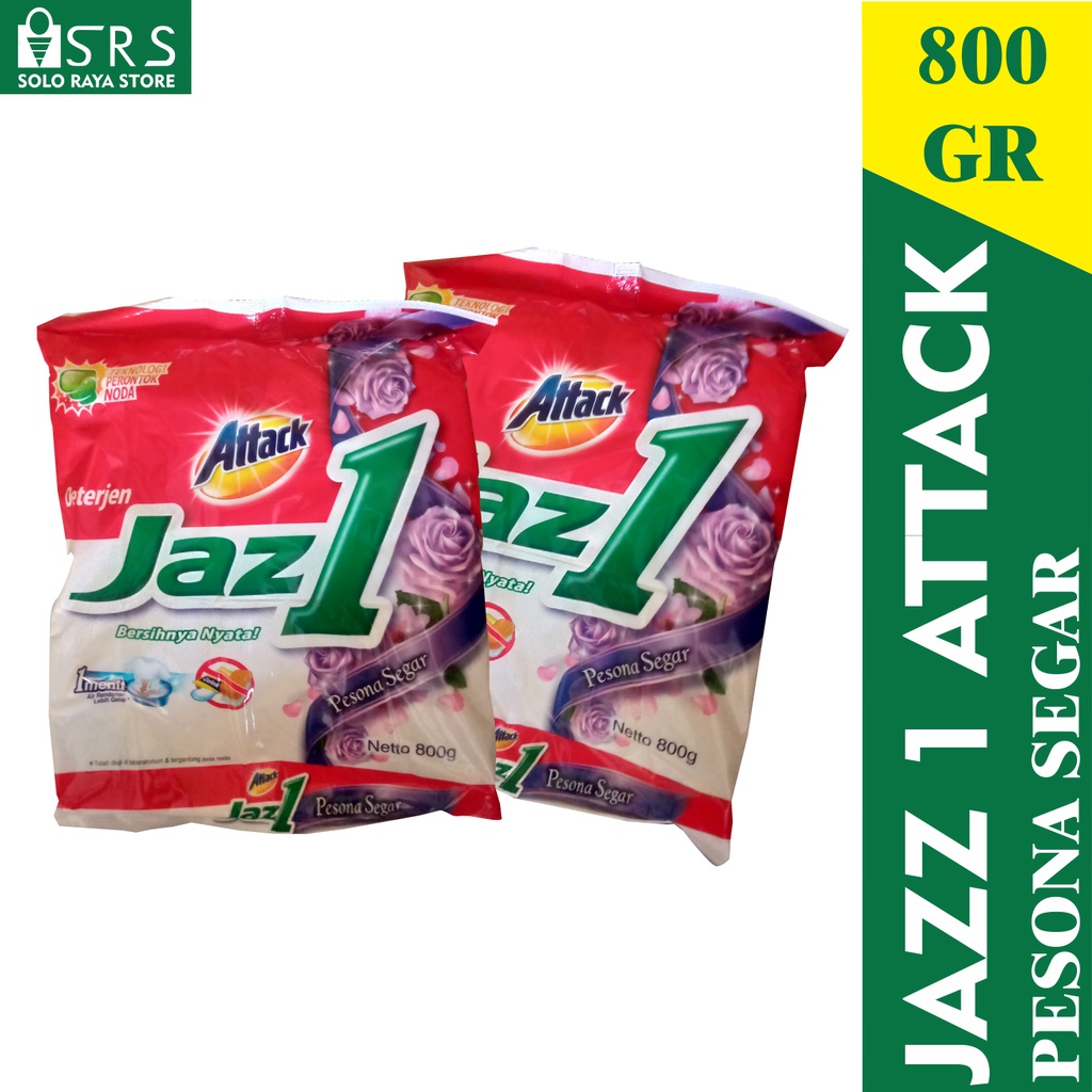 JAZ1 800 GR/ DETERGENT BUBUK JAZ 1 800 GRAM MURAH/ ATTACK JAZ 1