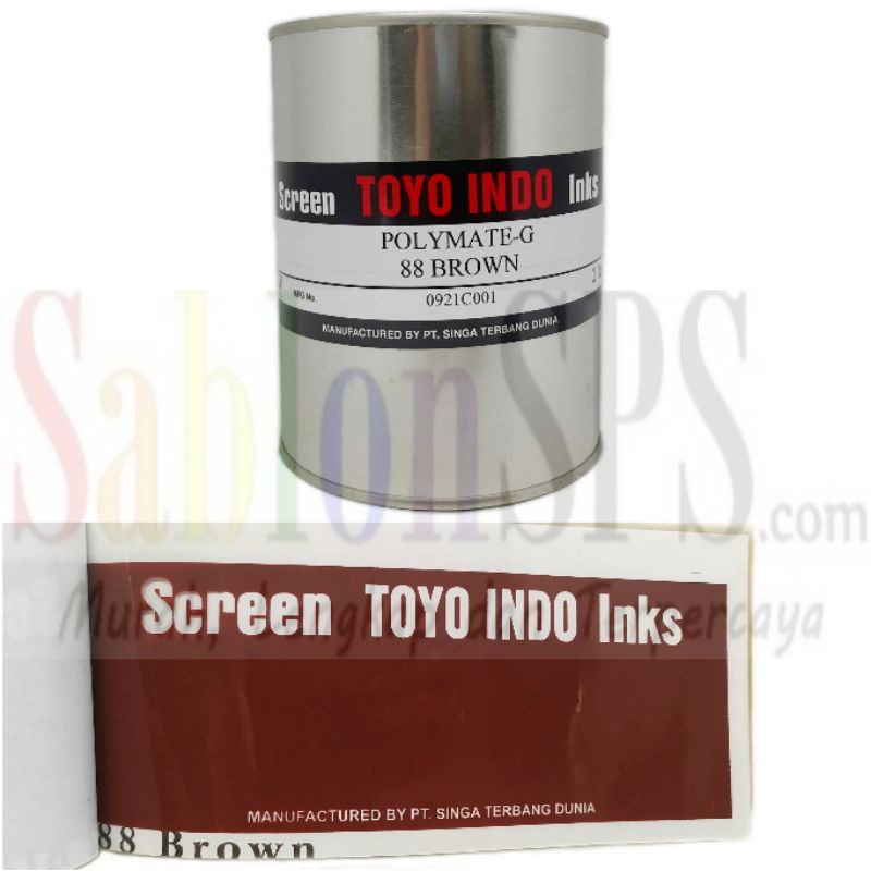 TINTA TOYO POLYMATE BROWN G88 TINTA SABLON PLASTIK 1kg