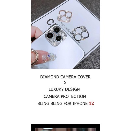 Rhinestone Glitter For iPhone 13 12 11 Pro Max Mini Camera Lens Protector Case Shiny Diamond Screen Protective 12Pro 13Pro iPhone 12