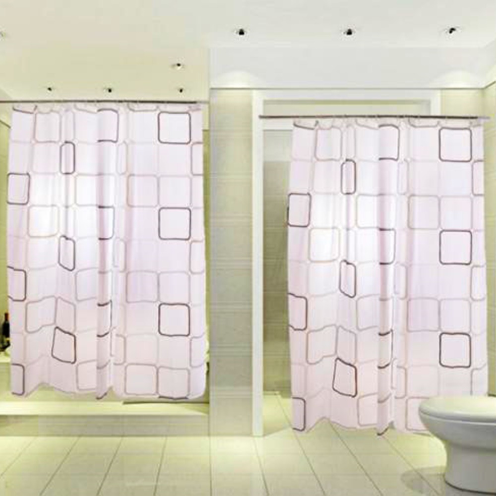 FM - Tirai Kamar Mandi TEBAL Ukuran 180 x 180 cm Shower Curtain - Random Motif