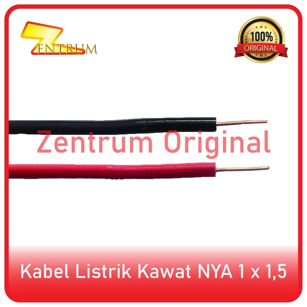 Kabel Listrik Kawat NYA 1 x 1.5 (50 yard = 40 meter)