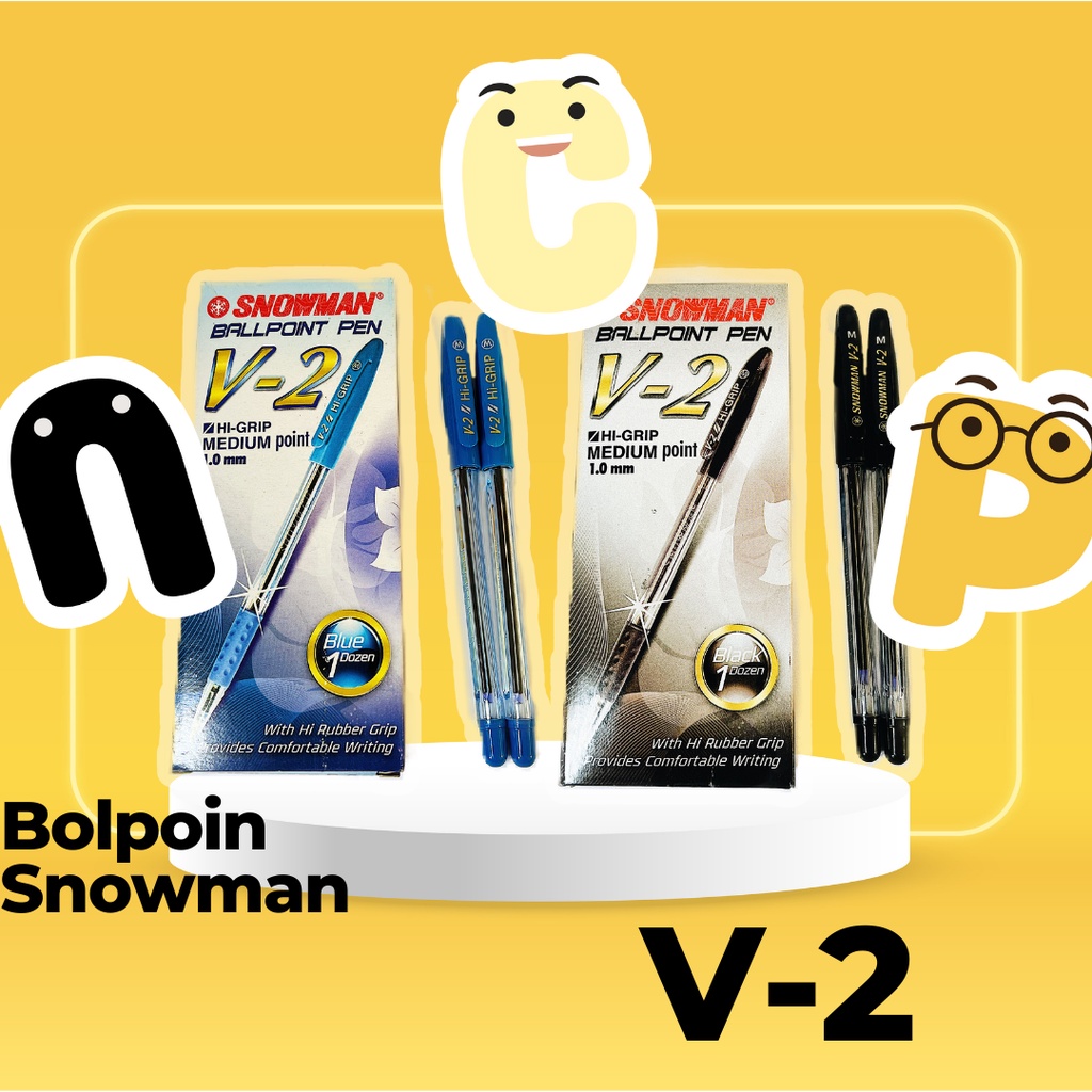 

Bolpen Pulpen Pen Snowman V2
