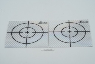 Reflector 100x100mm 10x10 cm Sheet Silver - Survey Sticker