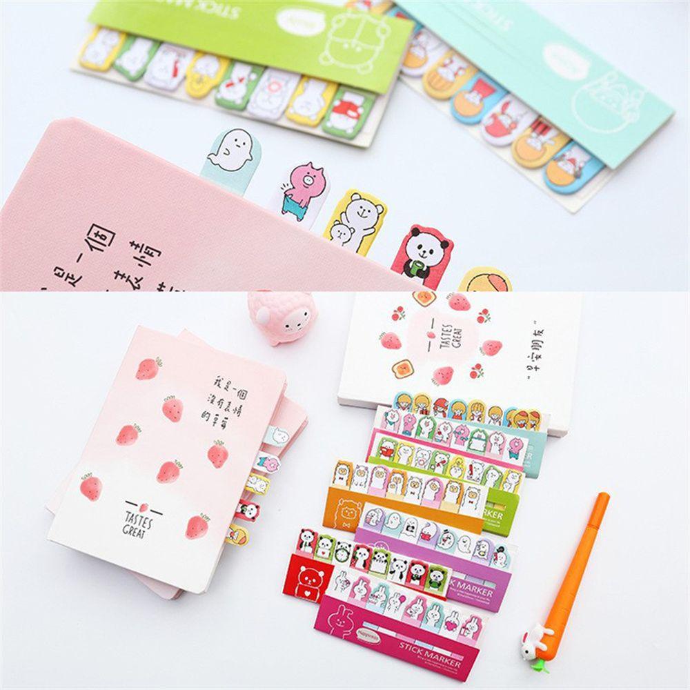 R-flower Memo Pad Bookmark Perlengkapan Sekolah Kreatif ​Nota Tempel Hewan Alat Tulis