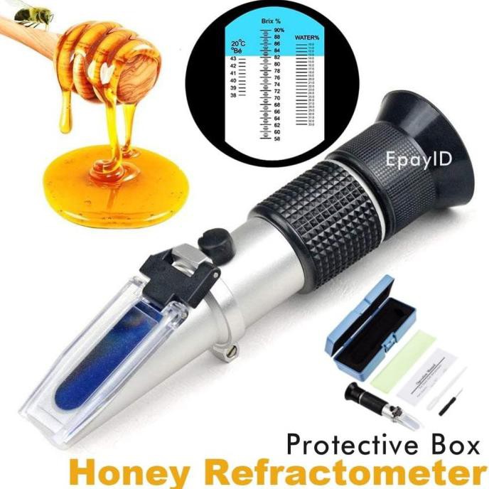 

READY STOCK REFRAKTOMETER UJI KEASLIAN MADU BRIX 50-90% BAUME REFRACTOMETER HONEY SEMARANG JAWA