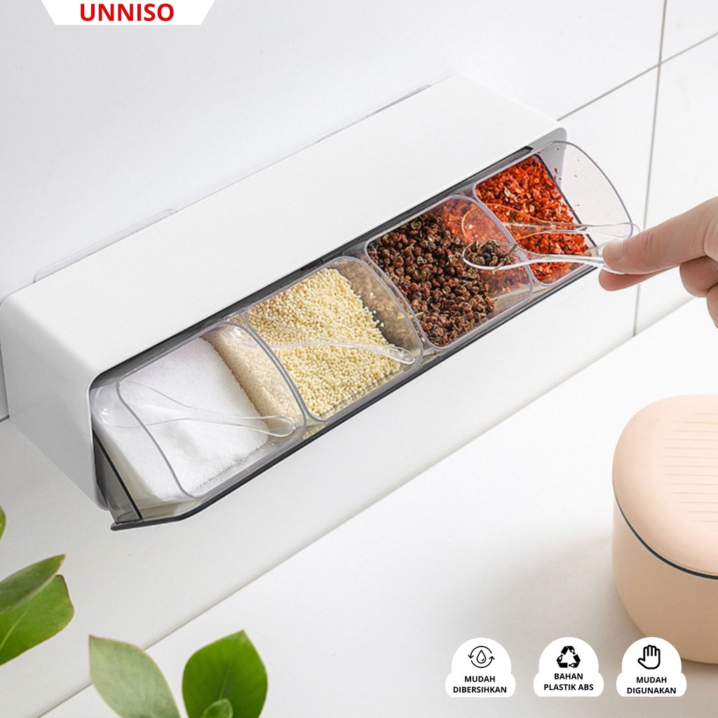 UNNISO - Rak Tempel Tempat Bumbu Dapur RTB1