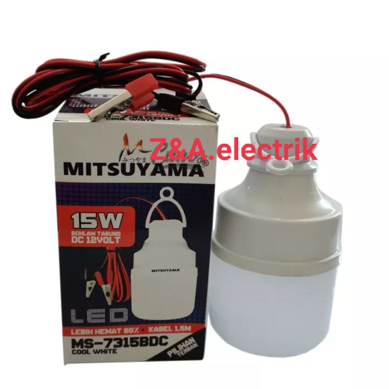 Lampu Bohlam LED Tabung Kapsul MS-7315BDC MITSUYAMA 15W + 12V