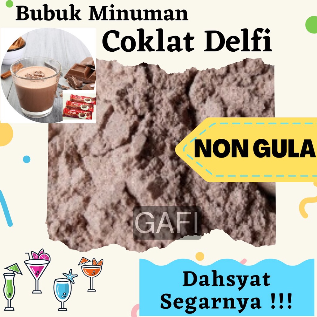 

Bubuk Minuman Rasa Coklat Delfi Non Gula 1Kg Minuman Powder Rasa Coklat Delfi Non Gula Kiloan Drinking Powder 1 Kg Kekinian Boba Aneka Instan Murah Enak Terbaik Halal Premium Distributor Toko Bukan Verlin