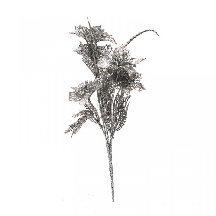 Aksesoris Hiasan Bunga Pohon Natal / Poinsettia