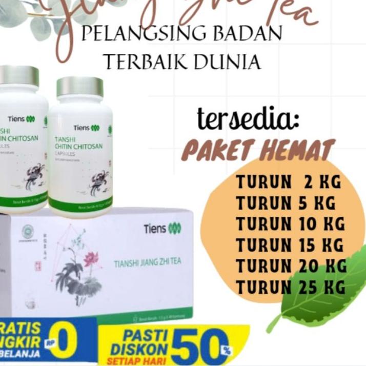 ⚡️Terbaik⚡️ [TERLARIS]PELANGSING BADAN | TEH HIJAU | TEH DIET | JIANG ZHI TEA ORIGINAL | PELANGSING 
