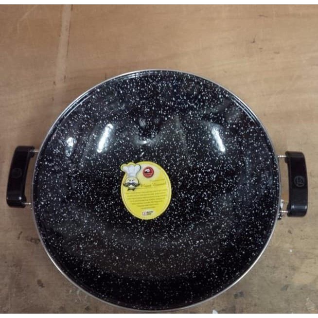 Maspion Wajan Enamel Marble 40 cm Royal Wok 40cm