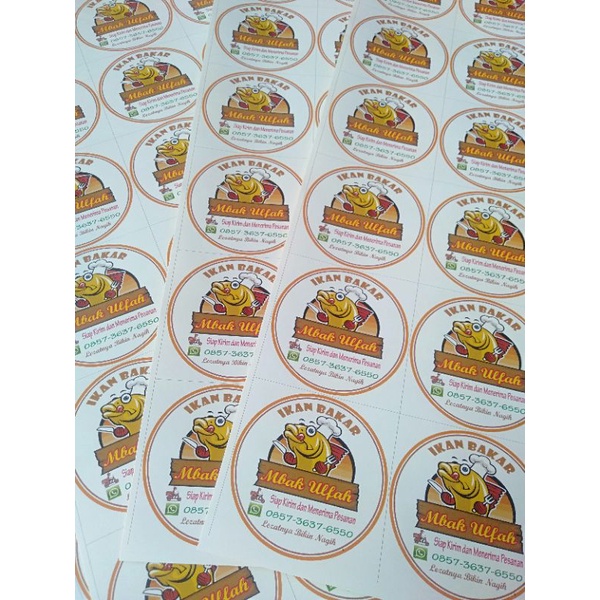 

cetak sticker / label olshop FREE DESAIN