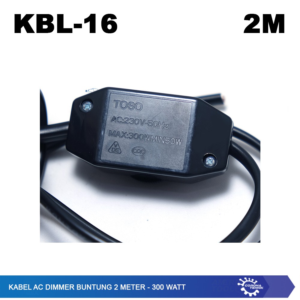 Kabel AC Dimmer Buntung 2 Meter - 300 Watt