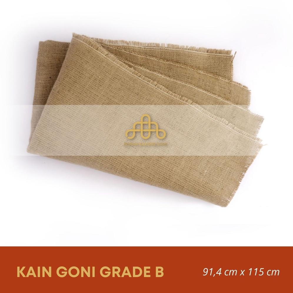 

Kain Goni Hessian P 50Cm X L 115Cm - Bahan Goni Supercraft - Kain Karung Goni Baru Lemas
