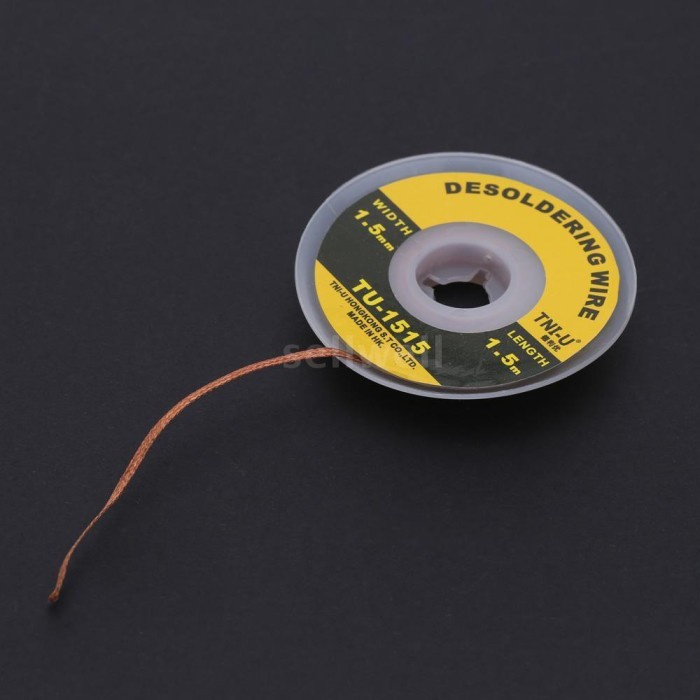 TNI-U TU-1515 Solder Wick Pembersih Timah LEbar 1.5mm Panjang 1.5 mtr