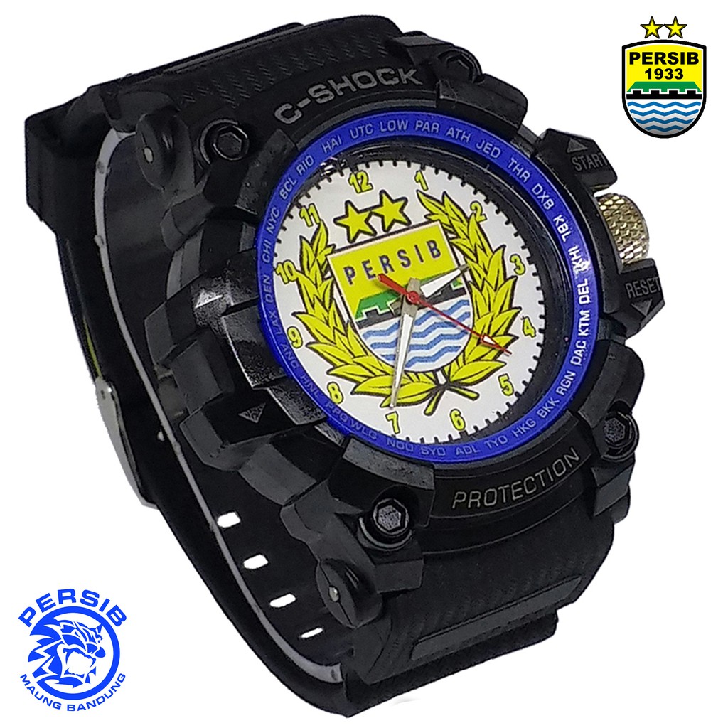 { BEST QUALITY } JAM PERSIB OUTDOOR LIST BIRU MOTIF PERSIB SAYAP PUTIH