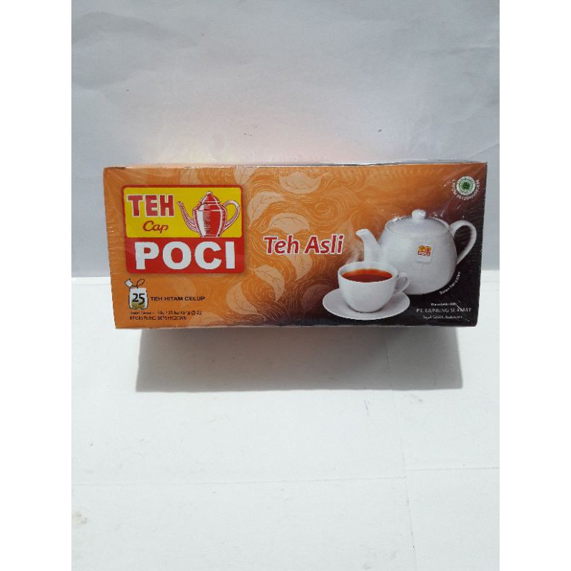 

teh poci celup isi 25 tea bags/teh asli