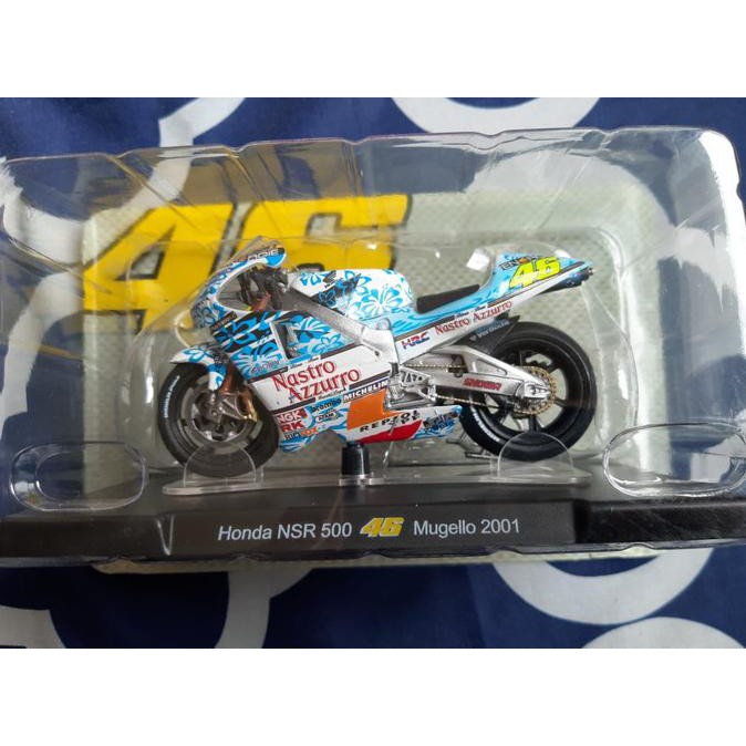 Diecast Miniatur Motogp Leo Models Valentino Rossi 2001 Mugello - Termurah 