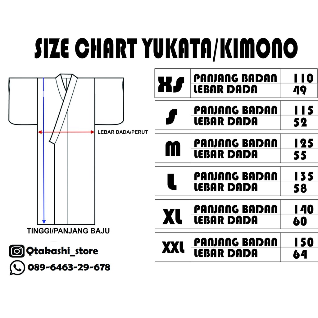 YUKATA KIMONO HITAM NORAGAMI BAHAN DRILL