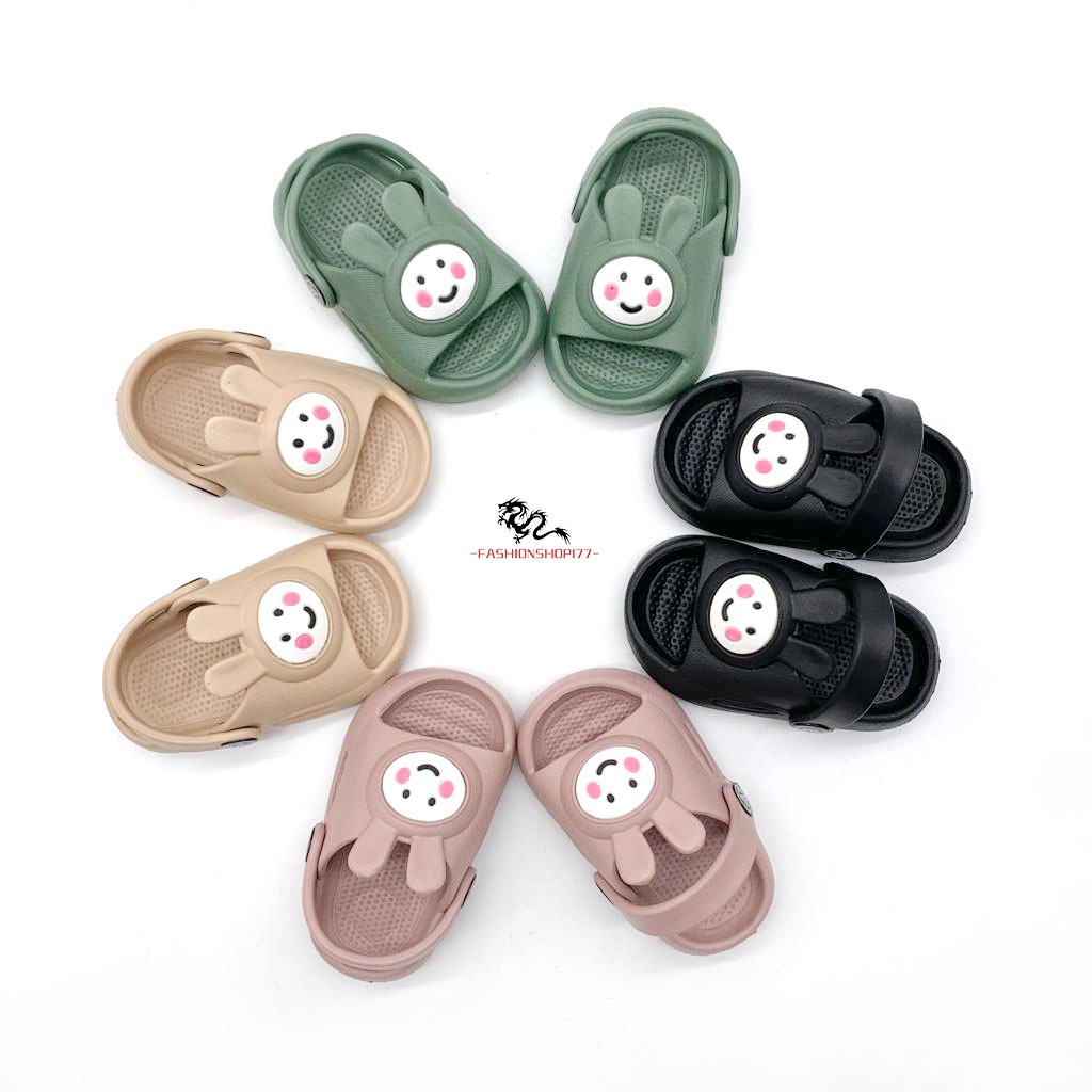 Sandal Anak Perempuan Sandal Selop Bahan Karet Motif Boneka UK.19-24