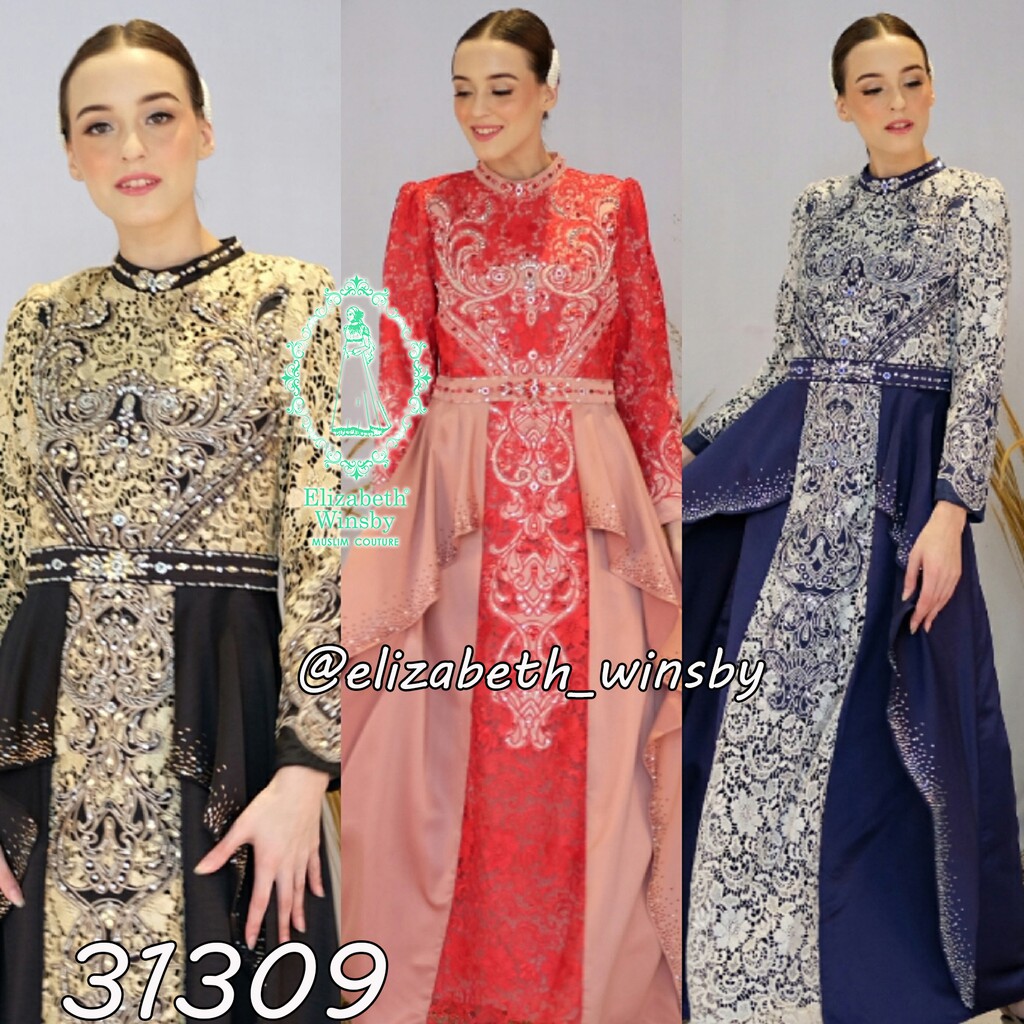 Gamis Elizabeth Winsby Fashion Gamis  Baju Muslim Gamis Muslimah Gamis Pesta Dress Gamis