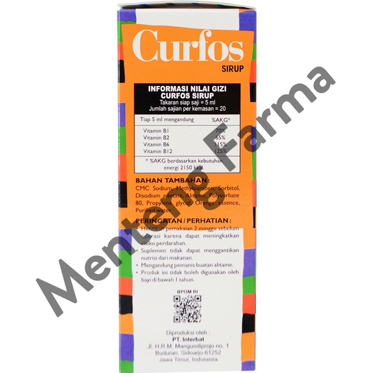 Curfos Sirup 100 mL - Suplemen Penambah Nafsu Makan Anak