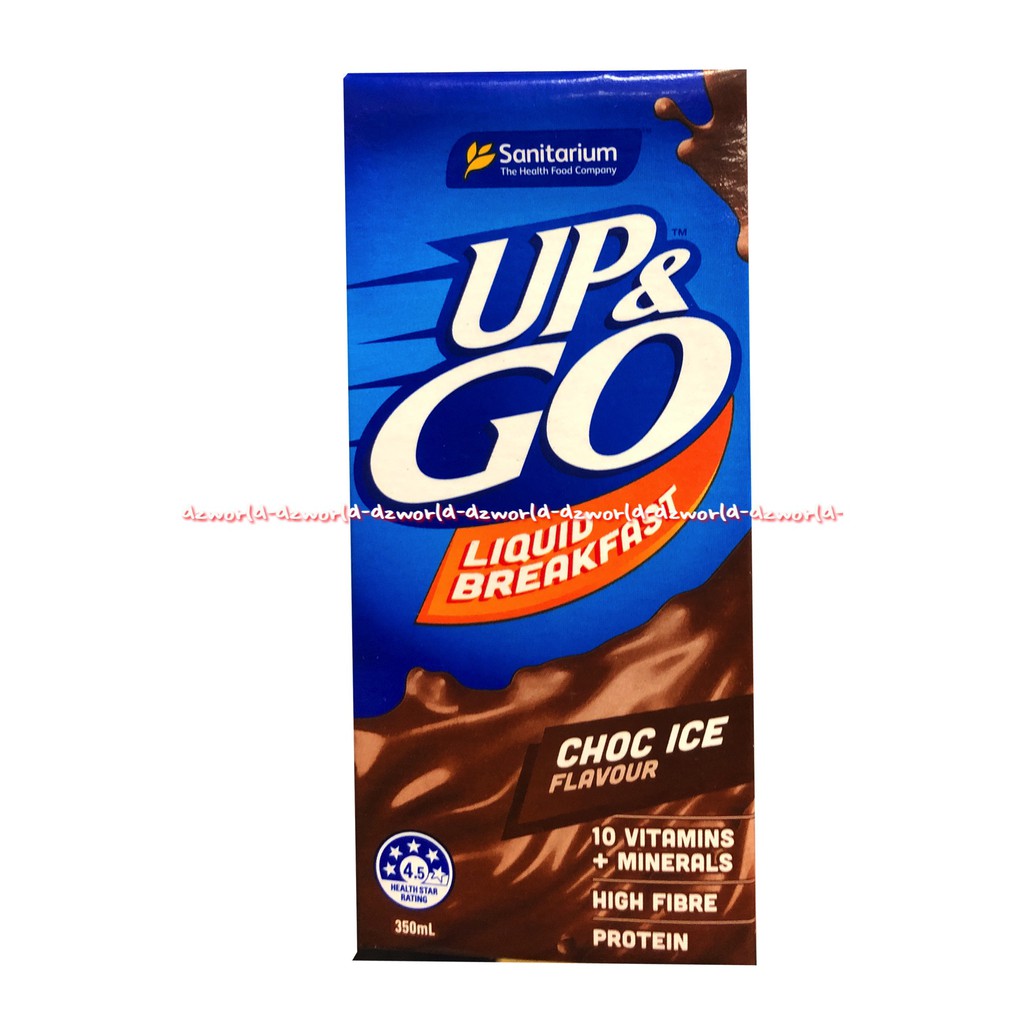 Up &amp; Go Liquid Breakfast 350ml Vila Ice Favour Minuman Susu Rasa Es Vanila Sanitarium Up and go Upgo Up go