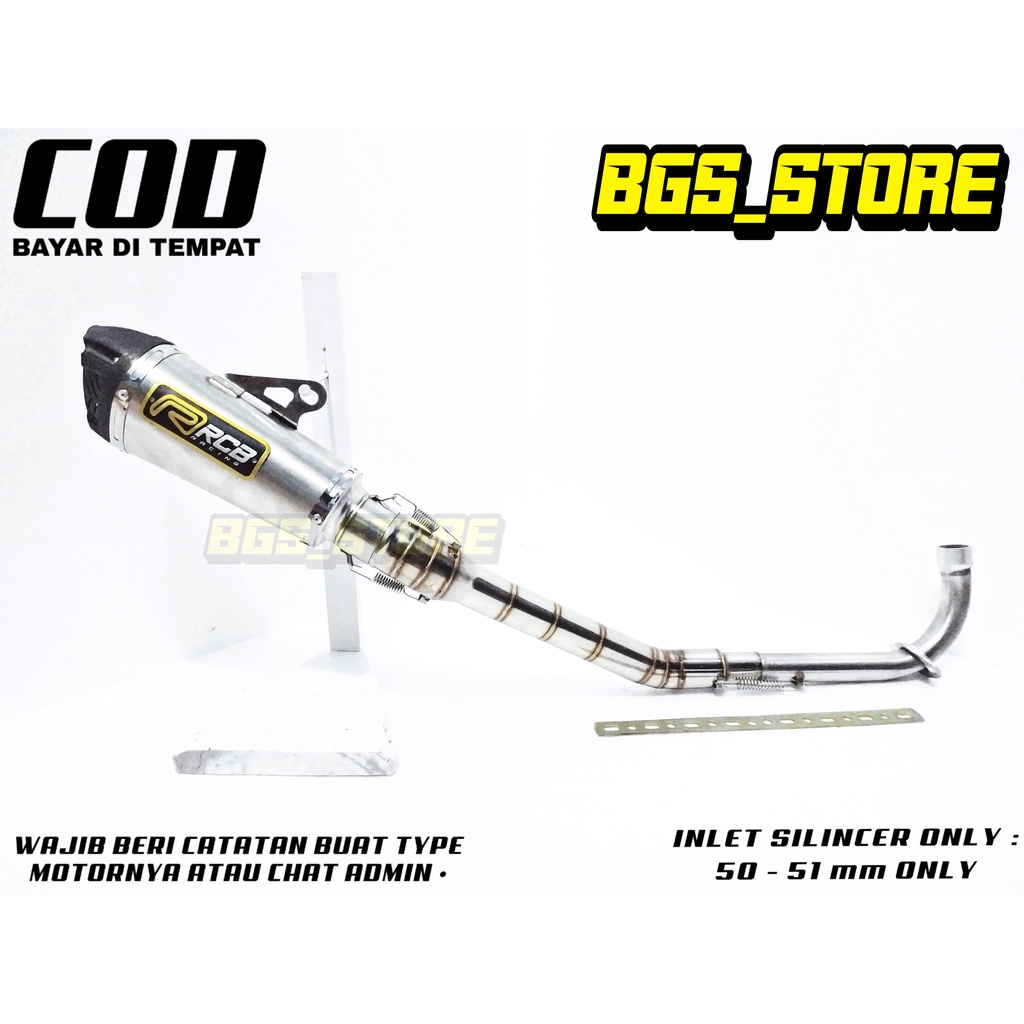 Knalpot RCB underbone buat Supra X / Supra X 125 / Supra fit / karisma / Blade / Revo / Astrea / C70
