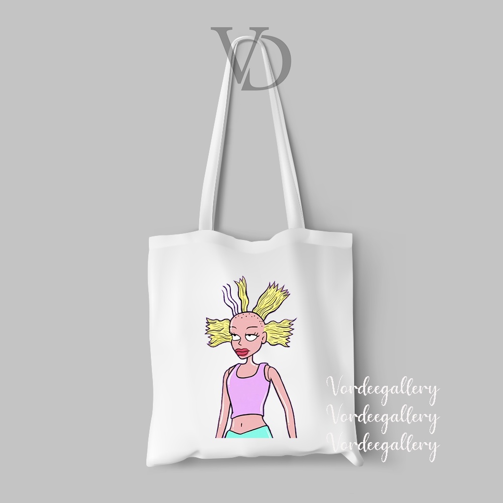 TOTE BAG KANVAS MOTIF WEIRD AESTHETIC ABSTRACT PHOTO