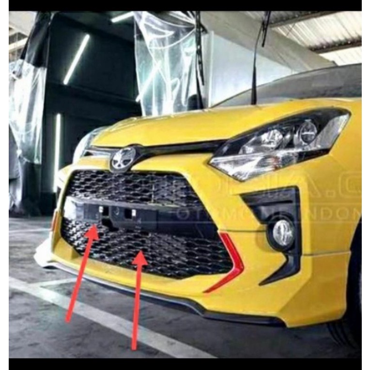 grill bumper bawah agya TRD ayla black piano 2019 up original ready stock