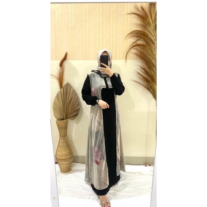 Gamis Jetblack mix Ceruty