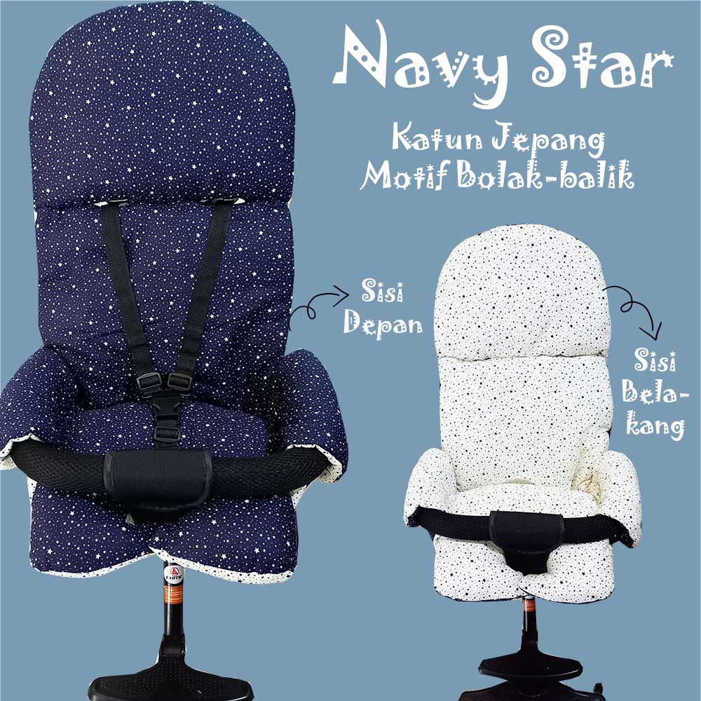 NAVY STAR - KATUN JEPANG STROLLER PAD Alas stroller roda 4/5 Exotic lw 120, pasific,ezzy,baobaohao