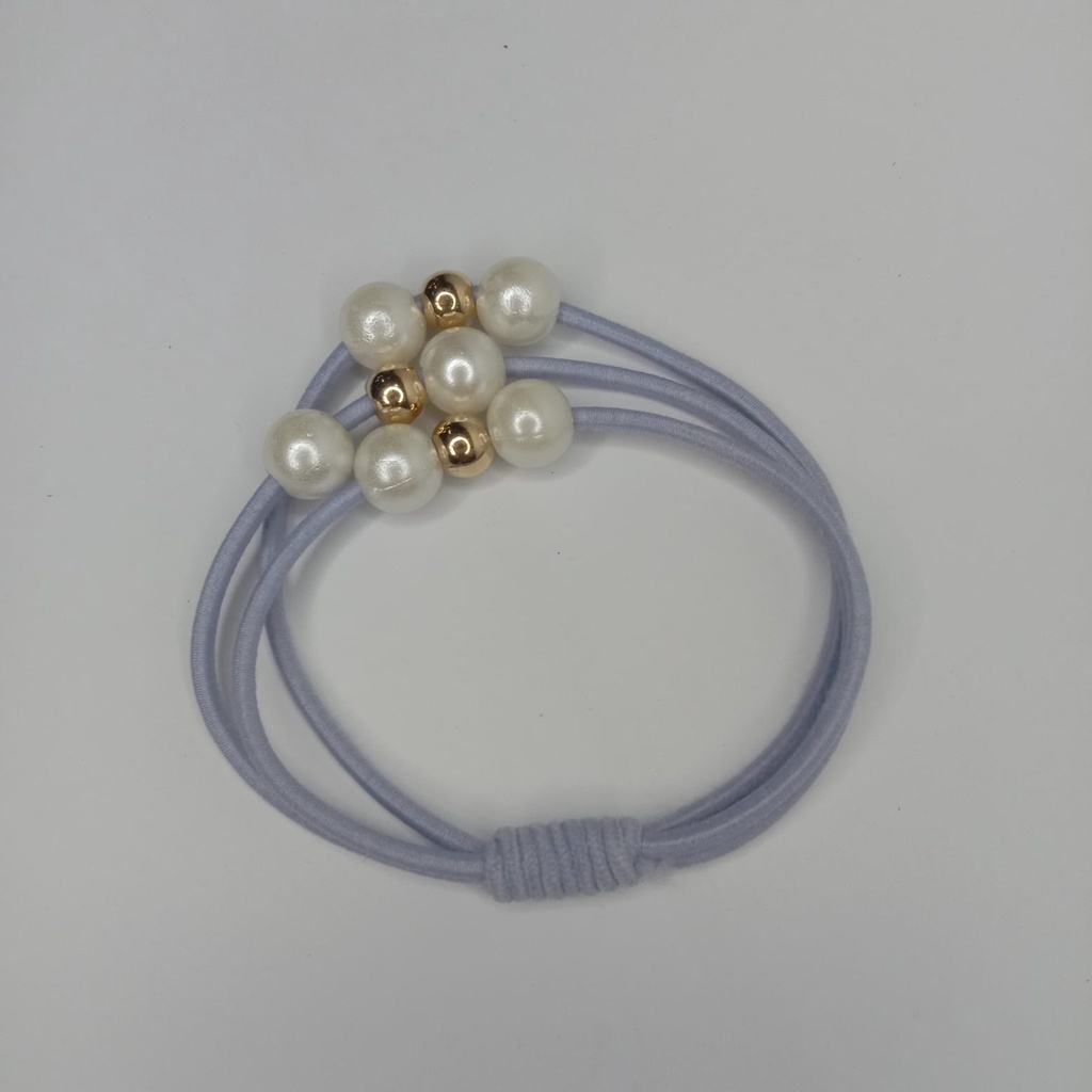 TOMSTORE.ID Ikat Rambut Karet Gelang Body Jewerly / Fashion Wanita / Kuncir Rambut / Aksesoris Rambut R123 R128 R575-MUTIARABIRU