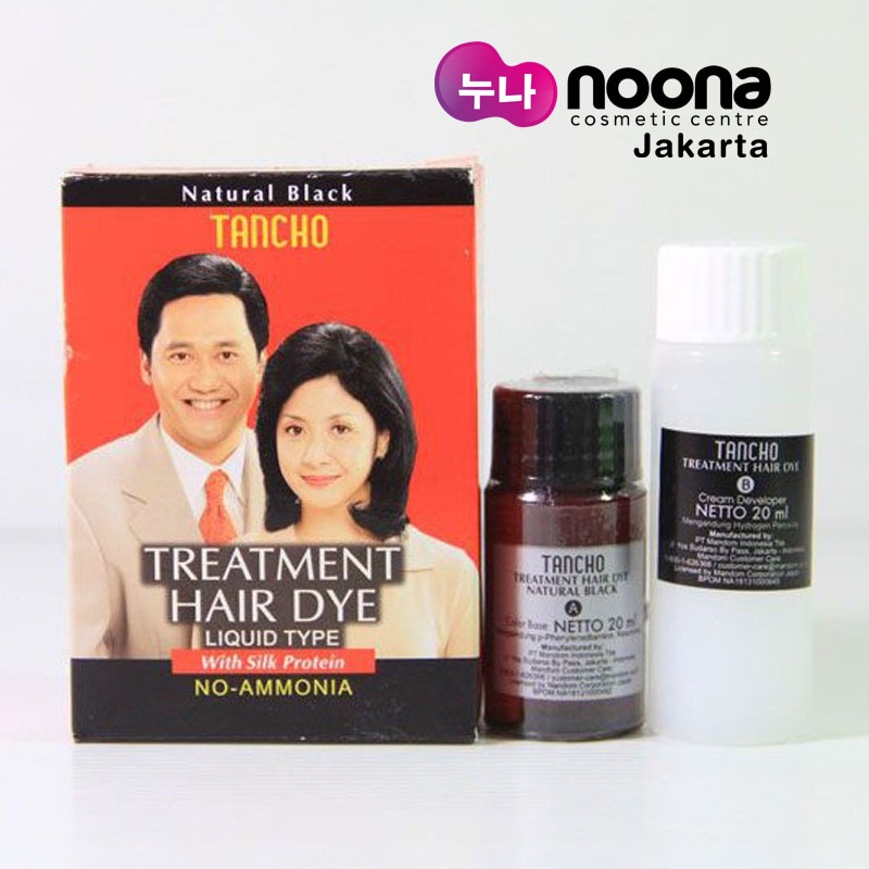 TANCHO TREATMENT HAIR DYE LIQUID TYPE WITH SILK PROTEIN NO AMMONIA 40 ML