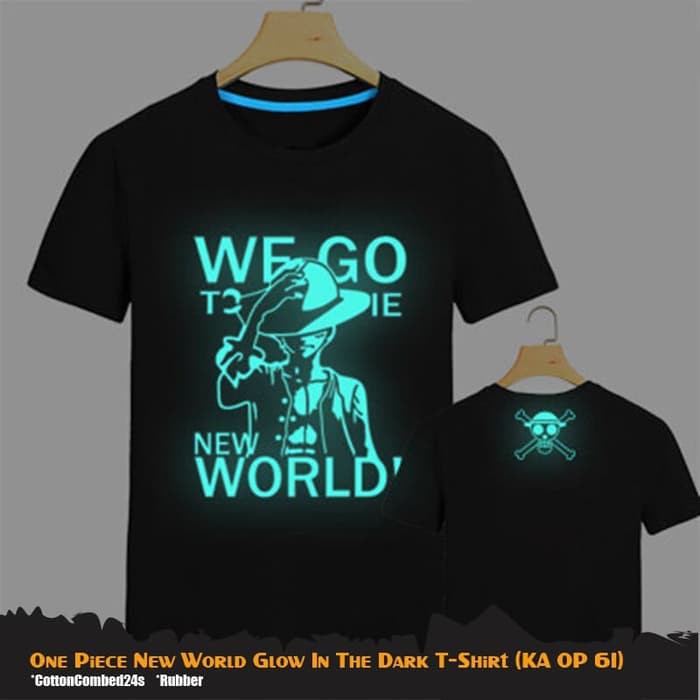 Kaos Anime One Piece Luffy Glow In The Dark - KA OP 61