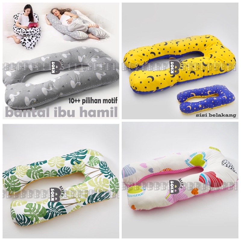 Bantal hamil JUMBO 2 sisi motif UKURAN 120CMX76CM tebal dan nyaman / maternity pillow TERMURAH bisa juga untuk bantal menyusui bayi