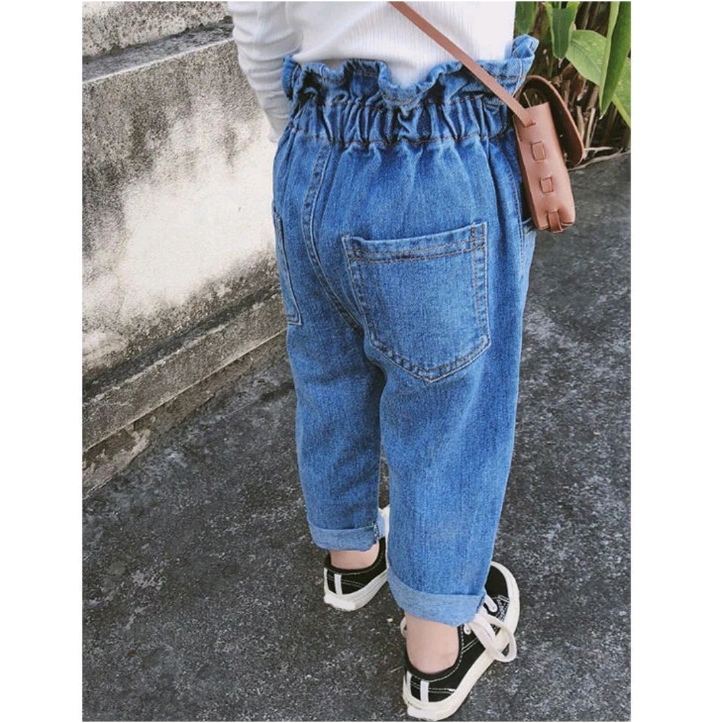 CELANA HIGHWAIST CELANA PANJANG JEANS ANAK 2-4 th Celana Panjang Anaka Jeans CELANA HIGHWAIST ANAK/CELANA PANJANG ANAK PEREMPUAN