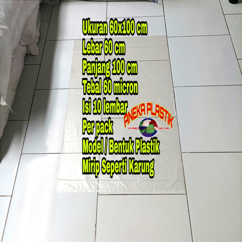 KANTONG PLASTIK SAMPAH BENING BURAM PLASTIK BENING BURAM UKURAN 60 X 100 CM