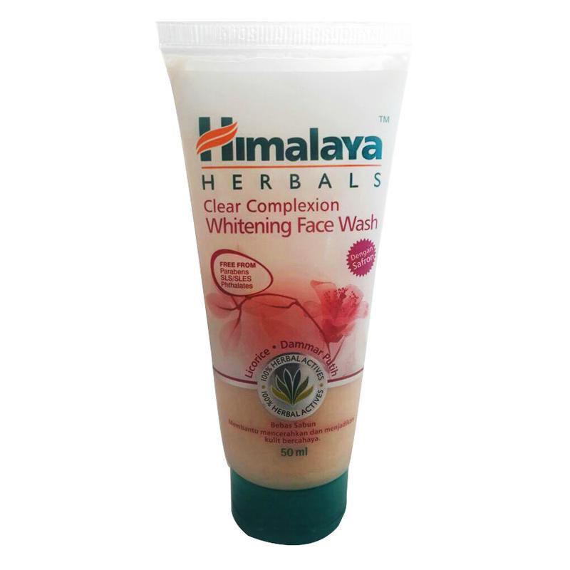 HIMALAYA CLEAR COMPLEXION WHITENING FACE WASH 50ML