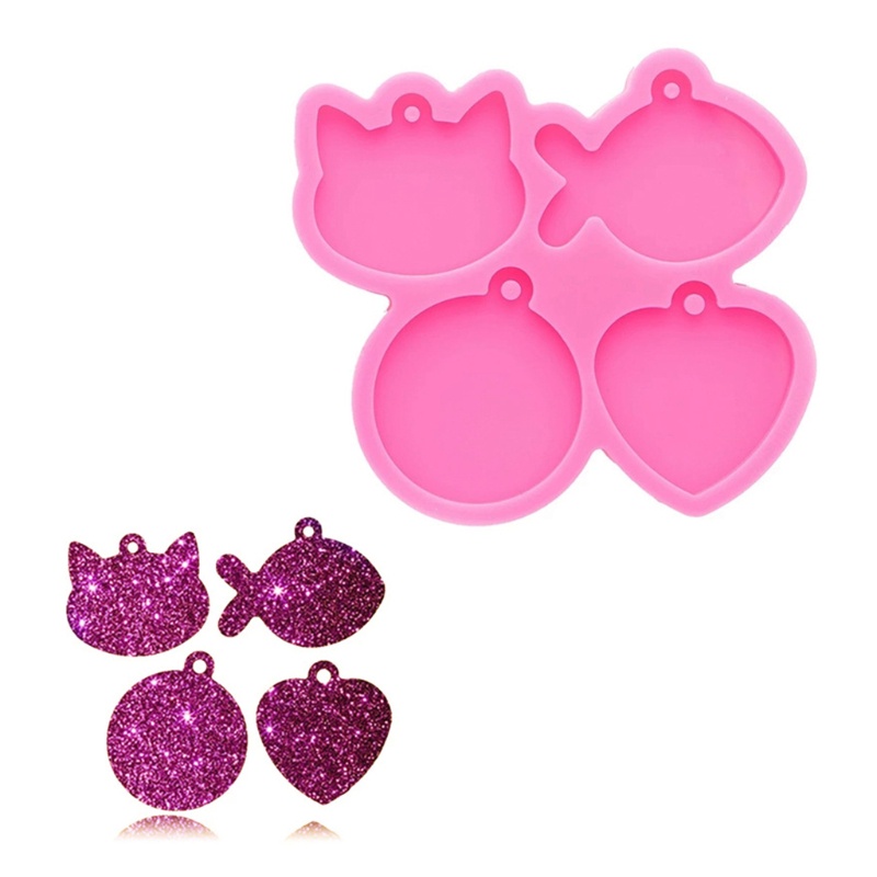 SIY  Pet Tag Resin Casting Silicone Mold Keychain Pendant Jewelry Mould DIY