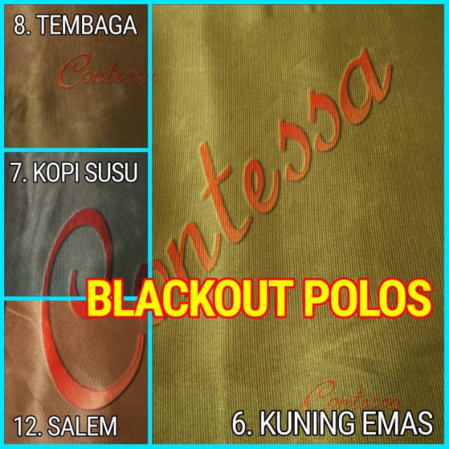 GORDEN POLOS BLACKOUT / BAHAN GORDEN POLOS / BLACKOUT POLOS / BLACKOUT MURAH