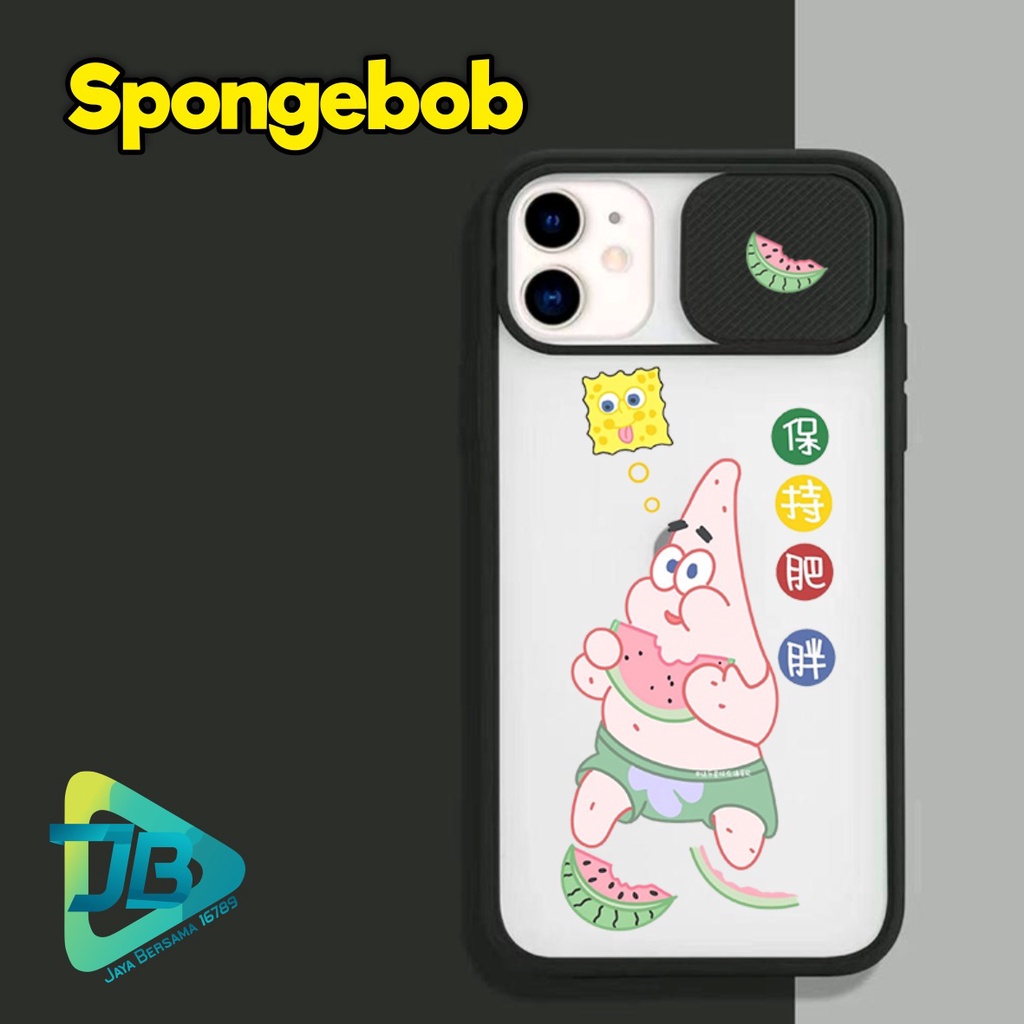 SOFTCASE SLIDE KAMERA SPONGEBOB OPPO VIVO SAMSUNG XIAOMI REALME IPHONE ALL TYPE JB4942