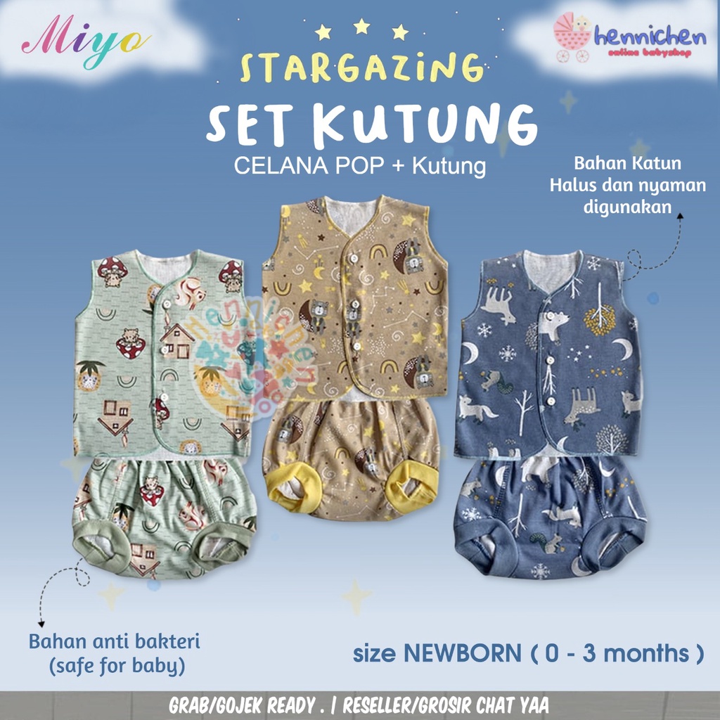 MIYO Setelan SINGLET PRINT KUTUNG GEORGE MONKEY / SQUIRREL PIYAMA BAJU MIYO SML