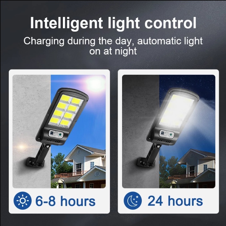 ANBOLT 200W Lampu Solar Lampu Tenaga Surya LAMPU 160COB PLUS JALAN LED Surya Anti Tenaga Air Sensor Gerak + Remote COD Morinome