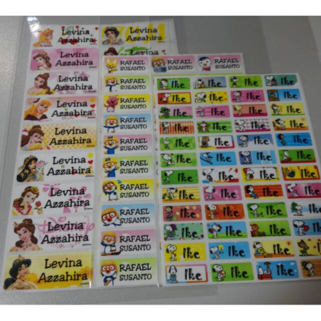 

Sticker Label Nama Waterproof