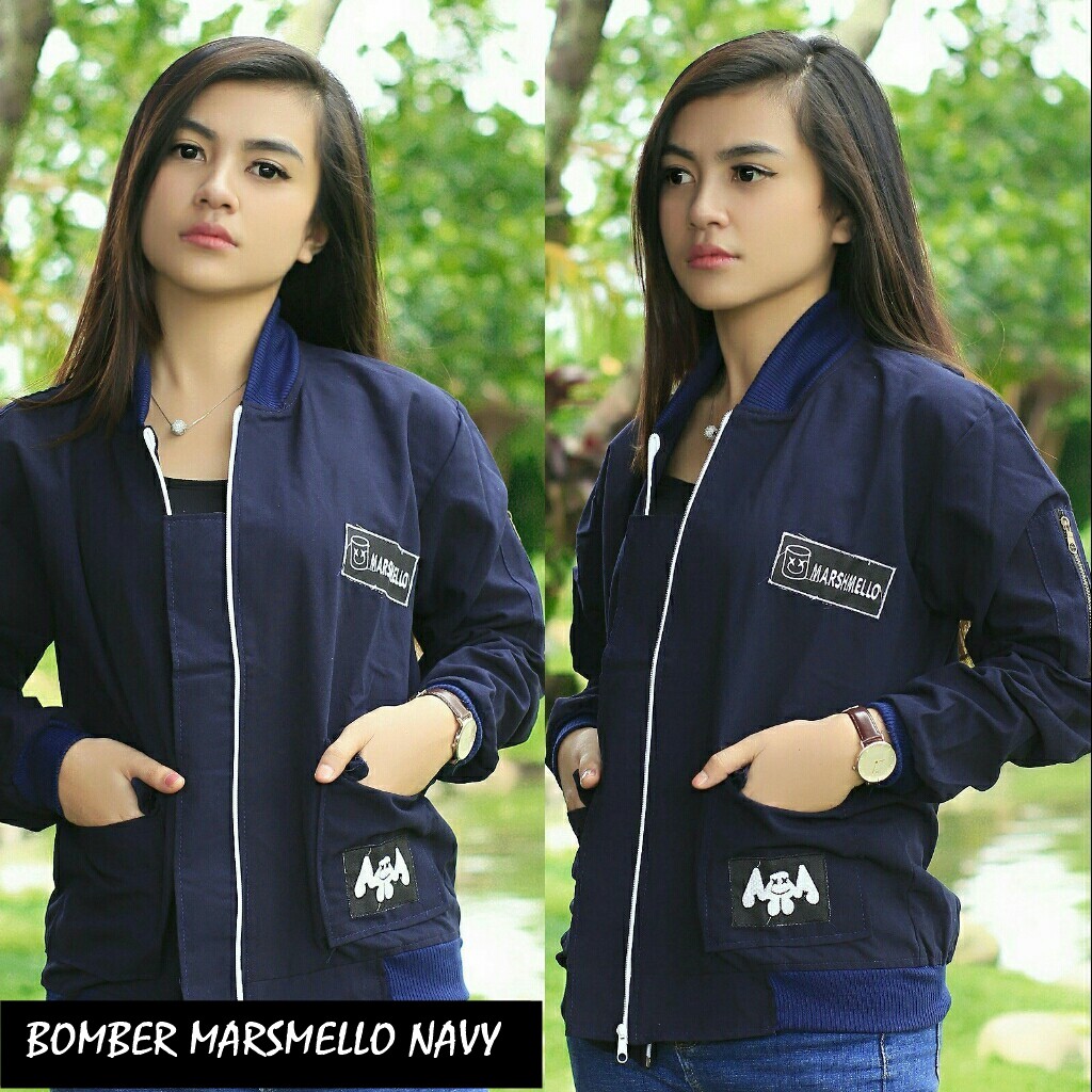  BOMBER  MARSMELLO jaket  baby canvas wanita 6 warna Shopee 