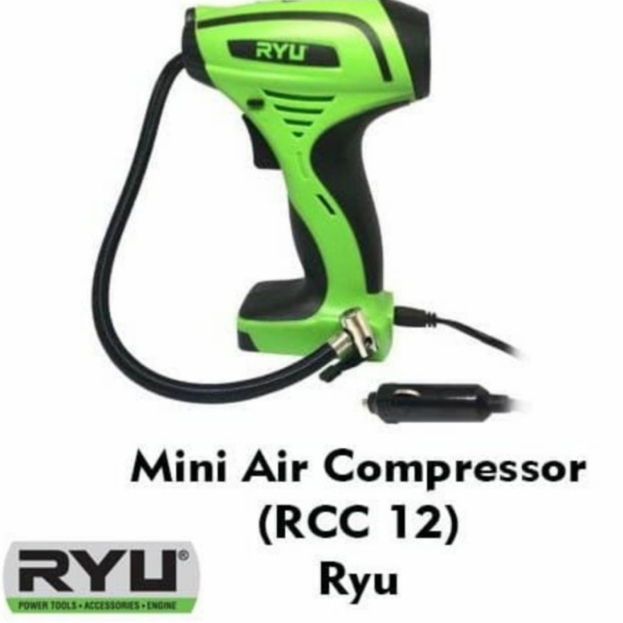 PROMO RYU MESIN POMPA ANGIN BAN MINI DIGITAL RCC12 AIR COMPRESSOR RCC 12