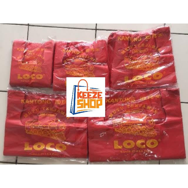 

Plastik Loco Merah tebel 500 gram