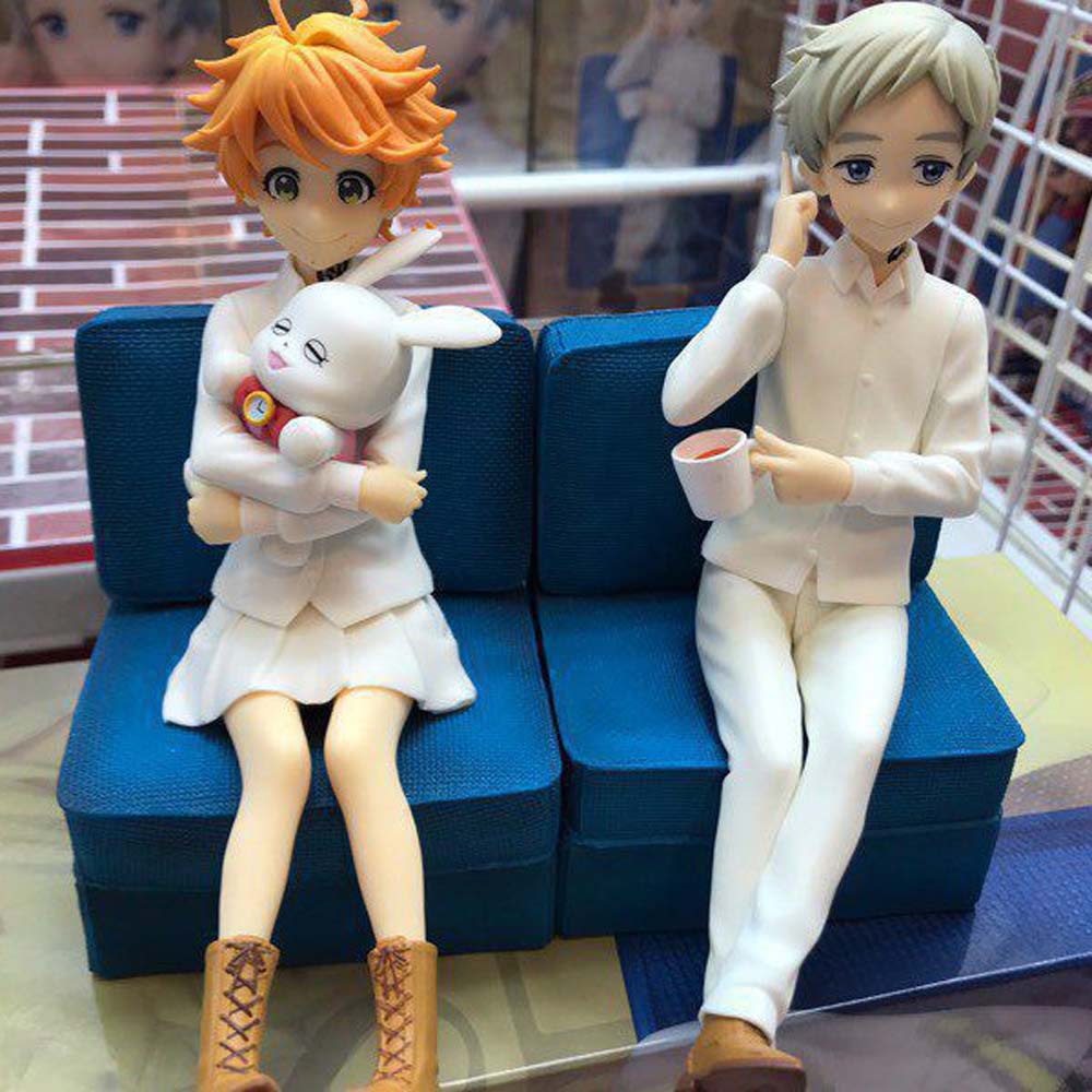 QUINTON Collectible Emma Action Figurine Miniatures Anime Model Figure Model Toys Norman Collection Model Desktop Decorations PVC Emma Home Ornaments The Promised Neverland