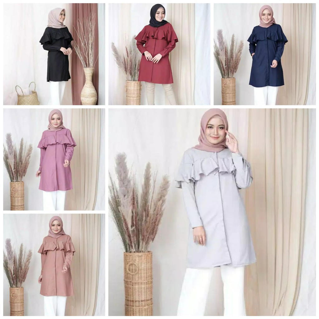 DISKON - SARAH BLOUSE - FLOTTILICIOUS / ATASAN MURAH / BLOUSE MURAH / GROSIR BAJU ONLINE